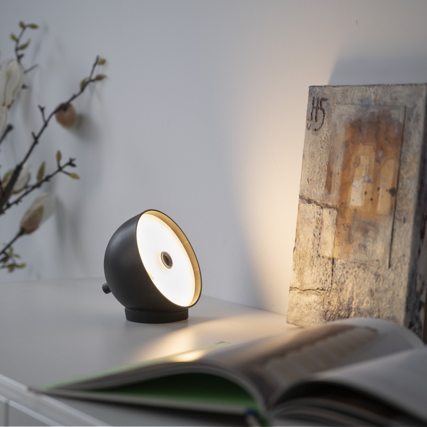 Schöner Wohnen 19244-18 - BELLIS LED Dimmable Touch-Sensitive Rechargeable Outdoor Table Lamp LED/2,5W/5V 2600 mAh IP54 Black