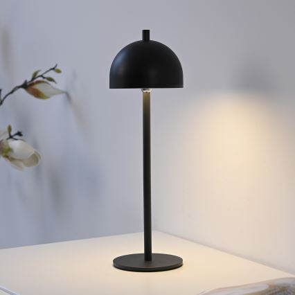 Schöner Wohnen 19244-18 - BELLIS LED Dimmable Touch-Sensitive Rechargeable Outdoor Table Lamp LED/2,5W/5V 2600 mAh IP54 Black