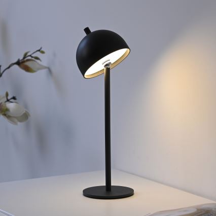 Schöner Wohnen 19244-18 - BELLIS LED Dimmable Touch-Sensitive Rechargeable Outdoor Table Lamp LED/2,5W/5V 2600 mAh IP54 Black