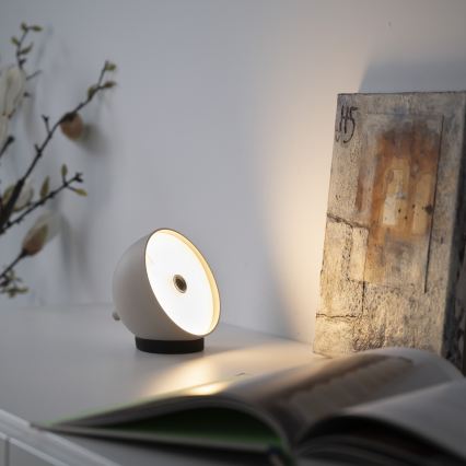 Schöner Wohnen 19244-39 - BELLIS LED Rechargeable Touch Dimmable Outdoor Table Lamp, 2.5 W / 5 V, 2600 mAh, IP54, Grey