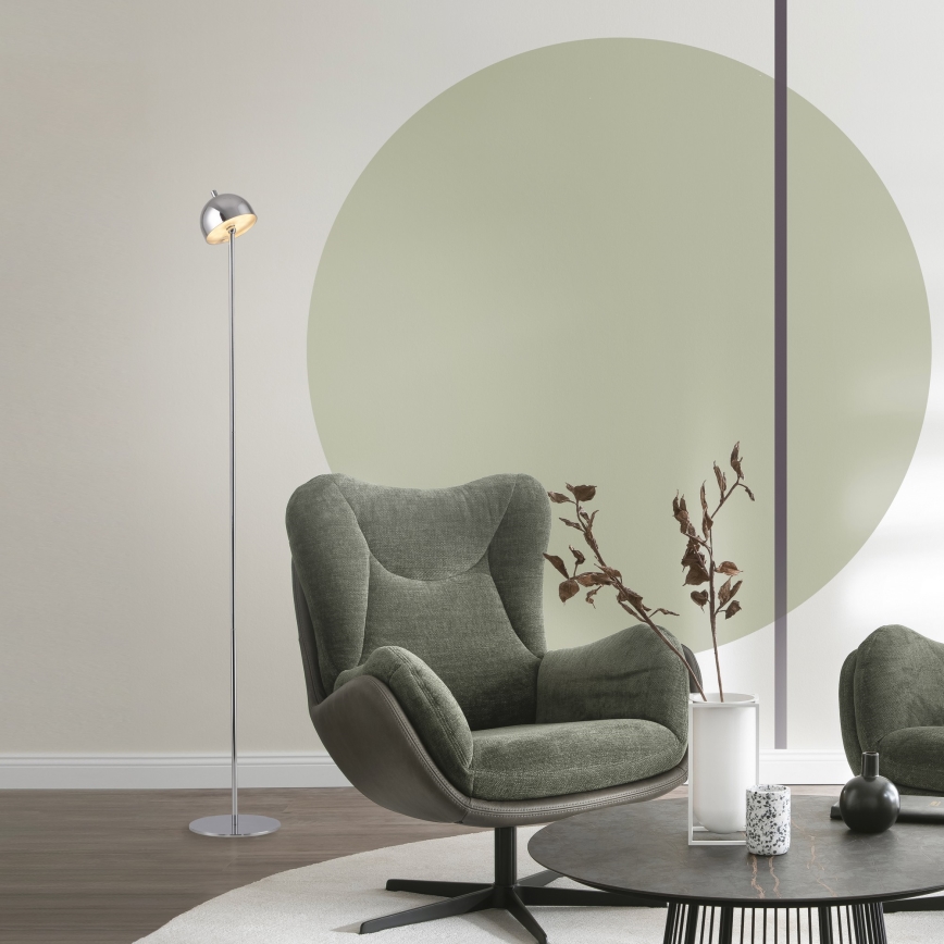 Schöner Wohnen 19245-17 - BELLIS LED Dimmable Touch Rechargeable Outdoor Floor Lamp, 2.5 W / 5 V, 2600 mAh, IP54, Polished Chrome