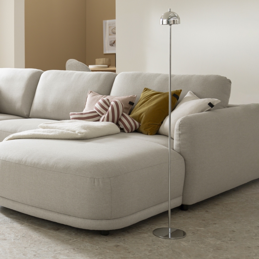 Schöner Wohnen 19245-17 - BELLIS LED Dimmable Touch Rechargeable Outdoor Floor Lamp, 2.5 W / 5 V, 2600 mAh, IP54, Polished Chrome