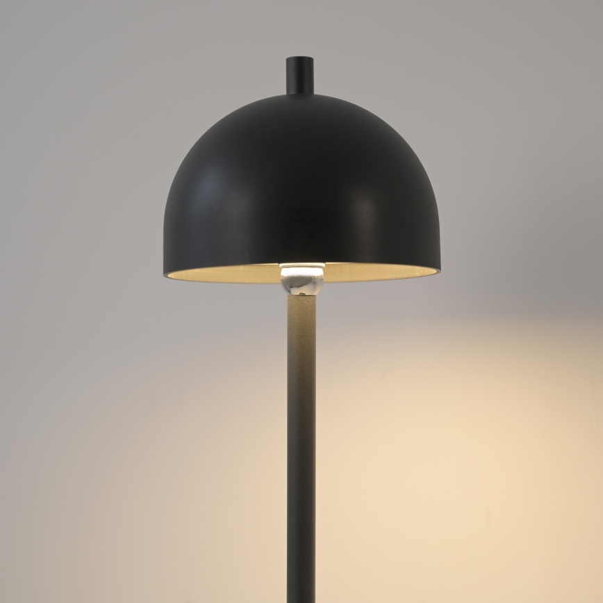 Schöner Wohnen 19245-18 - BELLIS LED Touch-Dimmable Rechargeable Outdoor Floor Lamp, 2.5 W / 5 V, 2600 mAh, IP54, Black