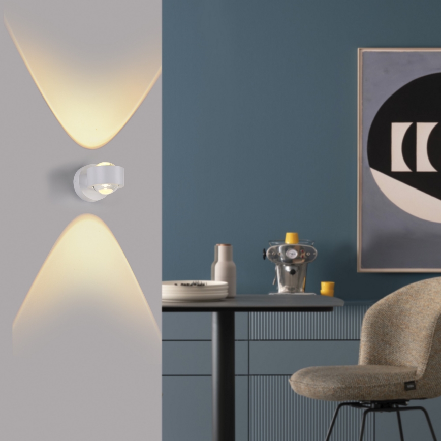 Schöner Wohnen 19331-16 - LED Wall Light CHIA 2xLED/2W/230V white