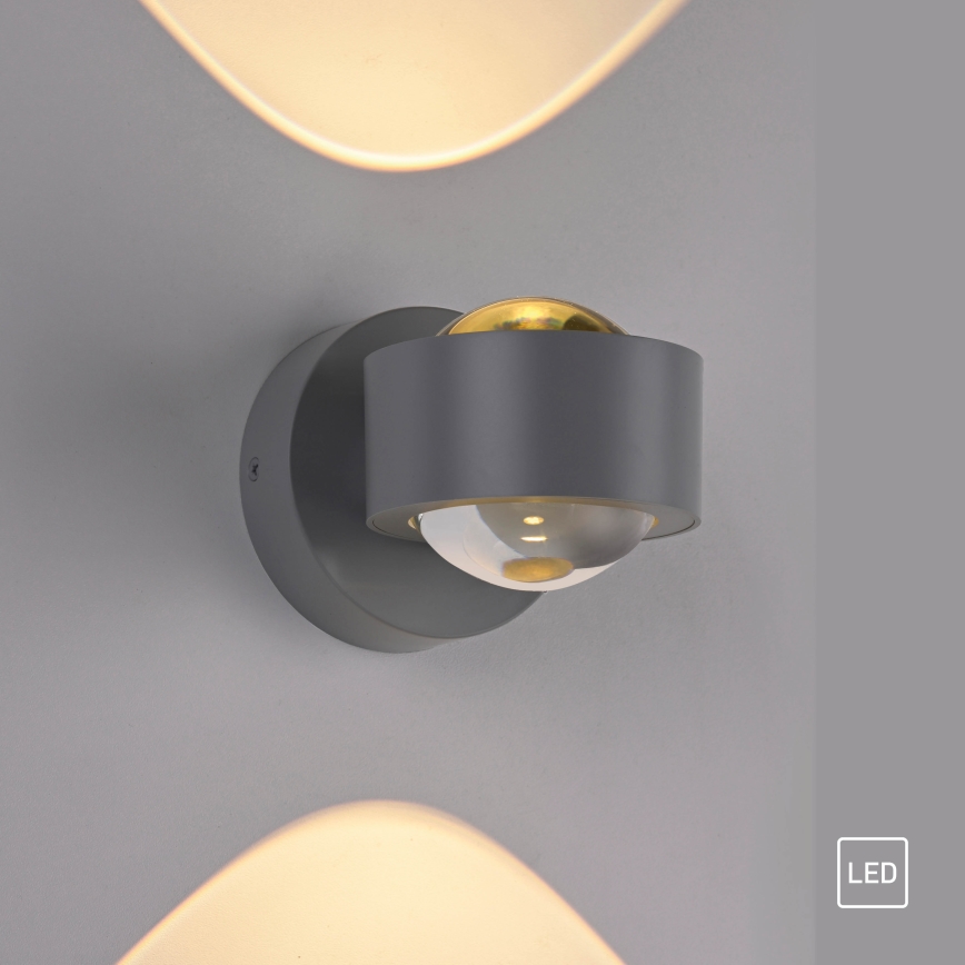 Schöner Wohnen 19331-21 - CHIA LED Wall Light 2xLED/2W/230V Anthracite