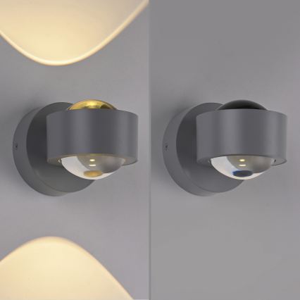 Schöner Wohnen 19331-21 - CHIA LED Wall Light 2xLED/2W/230V Anthracite