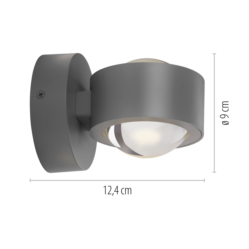 Schöner Wohnen 19331-21 - CHIA LED Wall Light 2xLED/2W/230V Anthracite