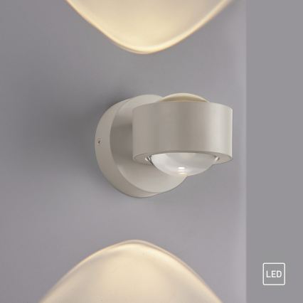 Schöner Wohnen 19331-39 - CHIA LED Wall Light, 2 x 2W LEDs, 230 V, Grey