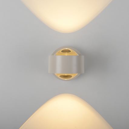 Schöner Wohnen 19331-39 - CHIA LED Wall Light, 2 x 2W LEDs, 230 V, Grey