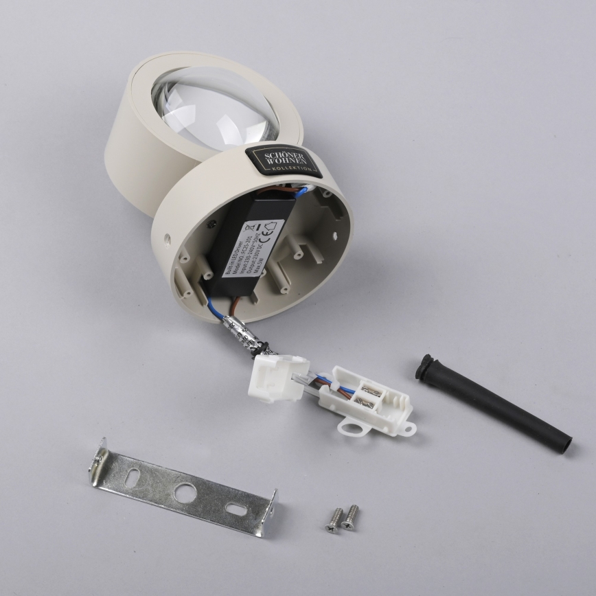 Schöner Wohnen 19331-39 - CHIA LED Wall Light, 2 x 2W LEDs, 230 V, Grey