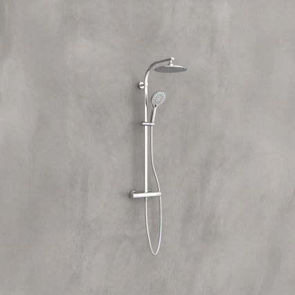 Schütte 60046 - MADURA FRESH Shower Set with Thermostatic Mixer, Polished Chrome