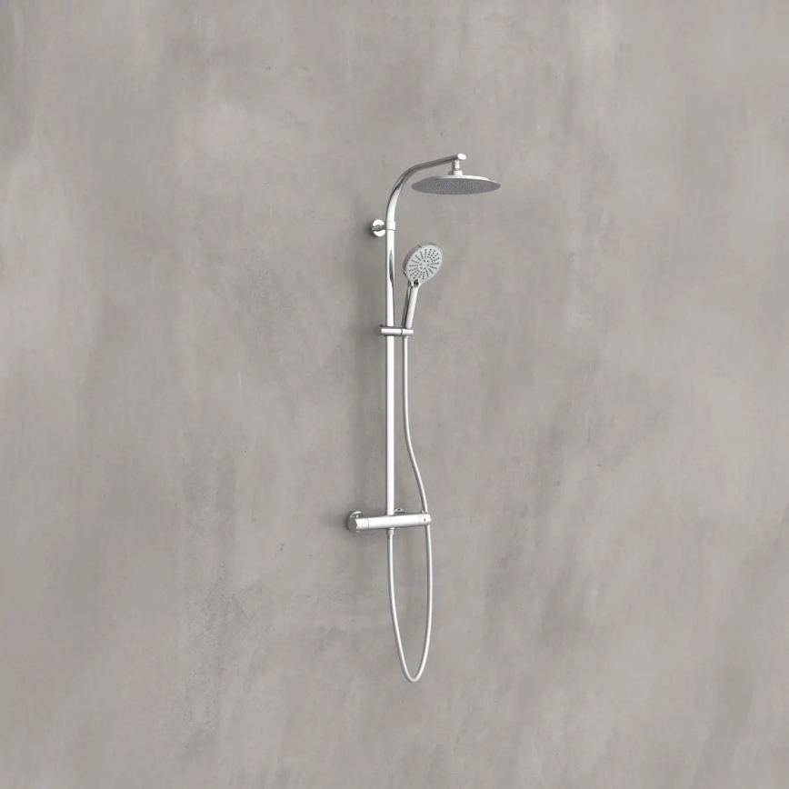 Schütte 60046 - MADURA FRESH Shower Set with Thermostatic Mixer, Polished Chrome