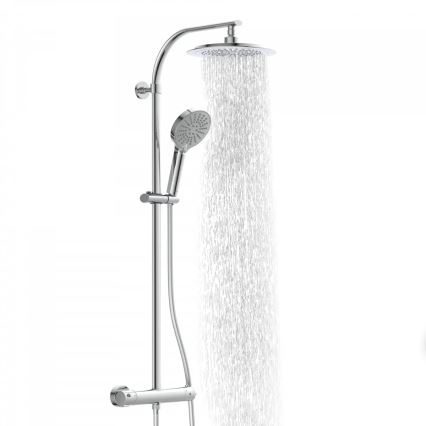 Schütte 60046 - MADURA FRESH Shower Set with Thermostatic Mixer, Polished Chrome