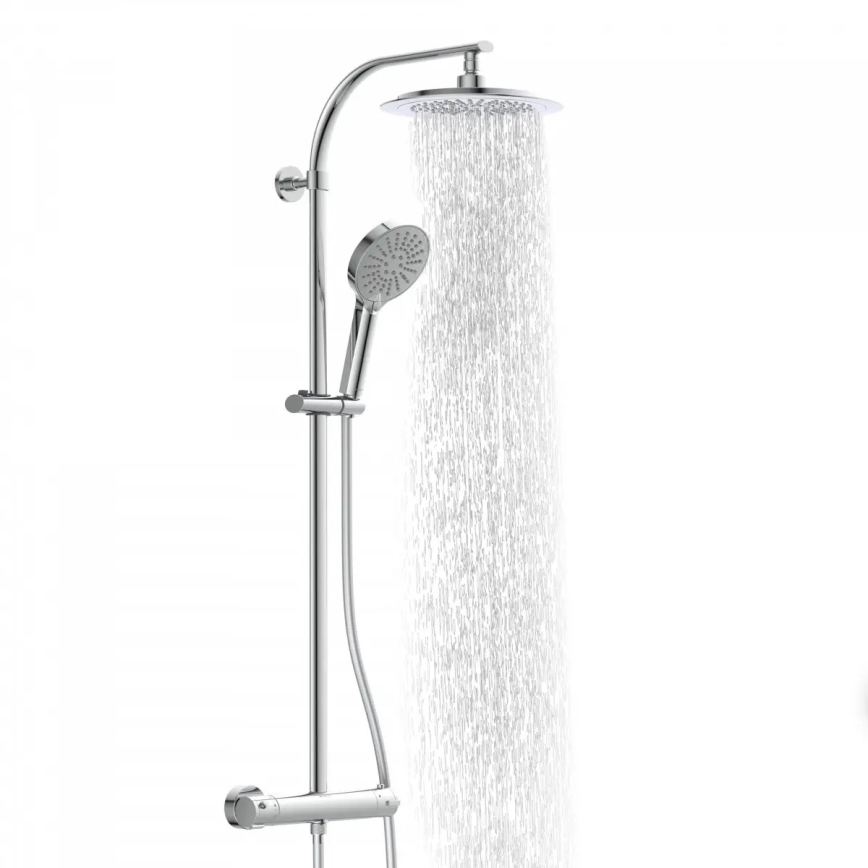 Schütte 60046 - MADURA FRESH Shower Set with Thermostatic Mixer, Polished Chrome