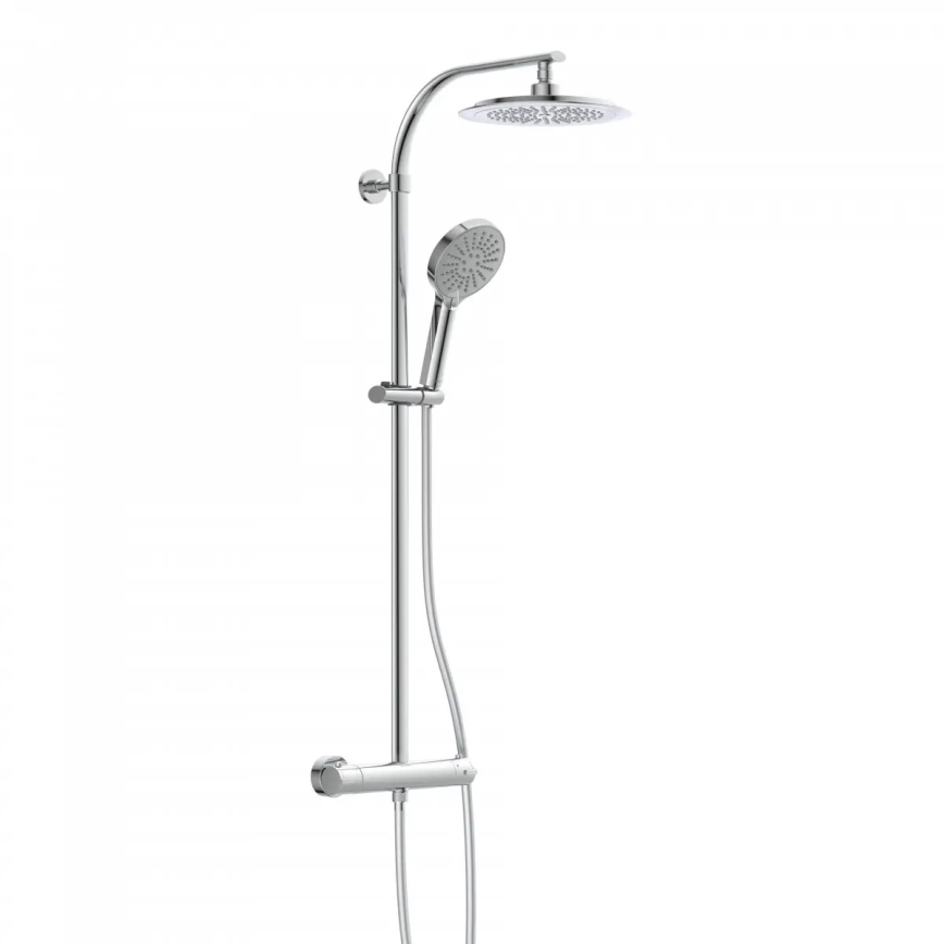 Schütte 60046 - MADURA FRESH Shower Set with Thermostatic Mixer, Polished Chrome