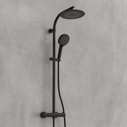 Schütte 60076 - MADURA FRESH Thermostatic Shower Set, Black