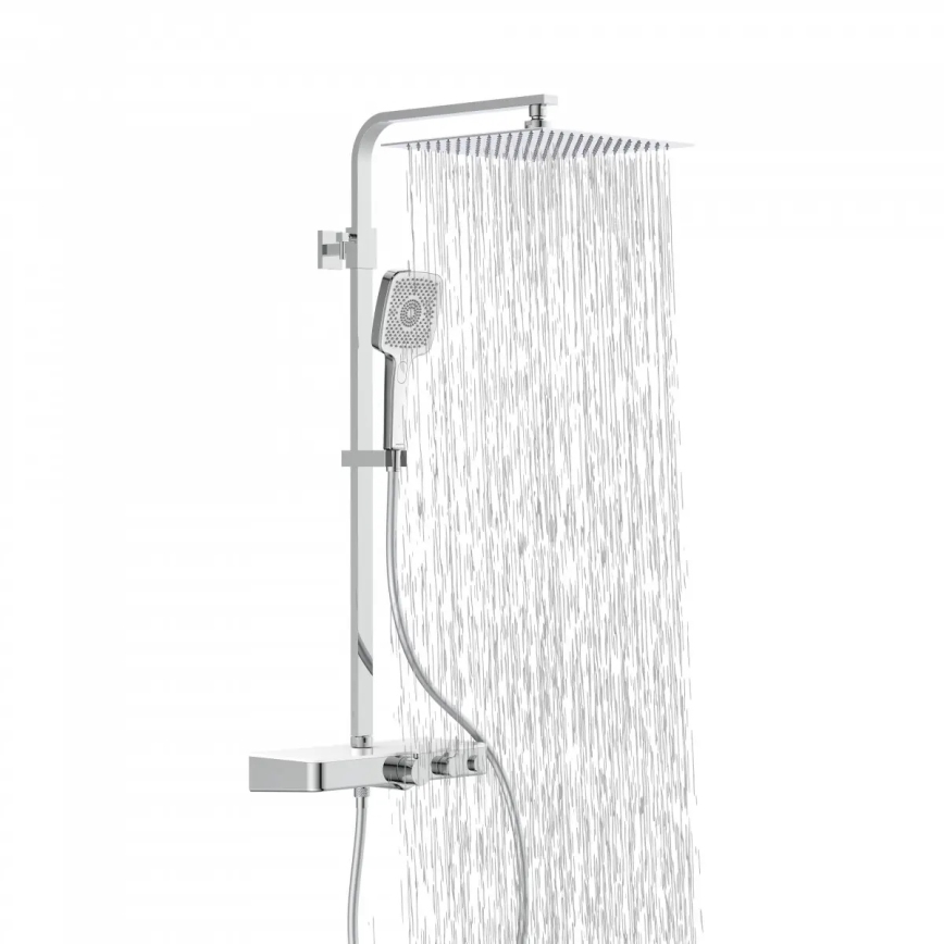 Schütte 60530 - OCEAN thermostatic shower set, polished chrome