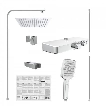 Schütte 60530 - OCEAN thermostatic shower set, polished chrome