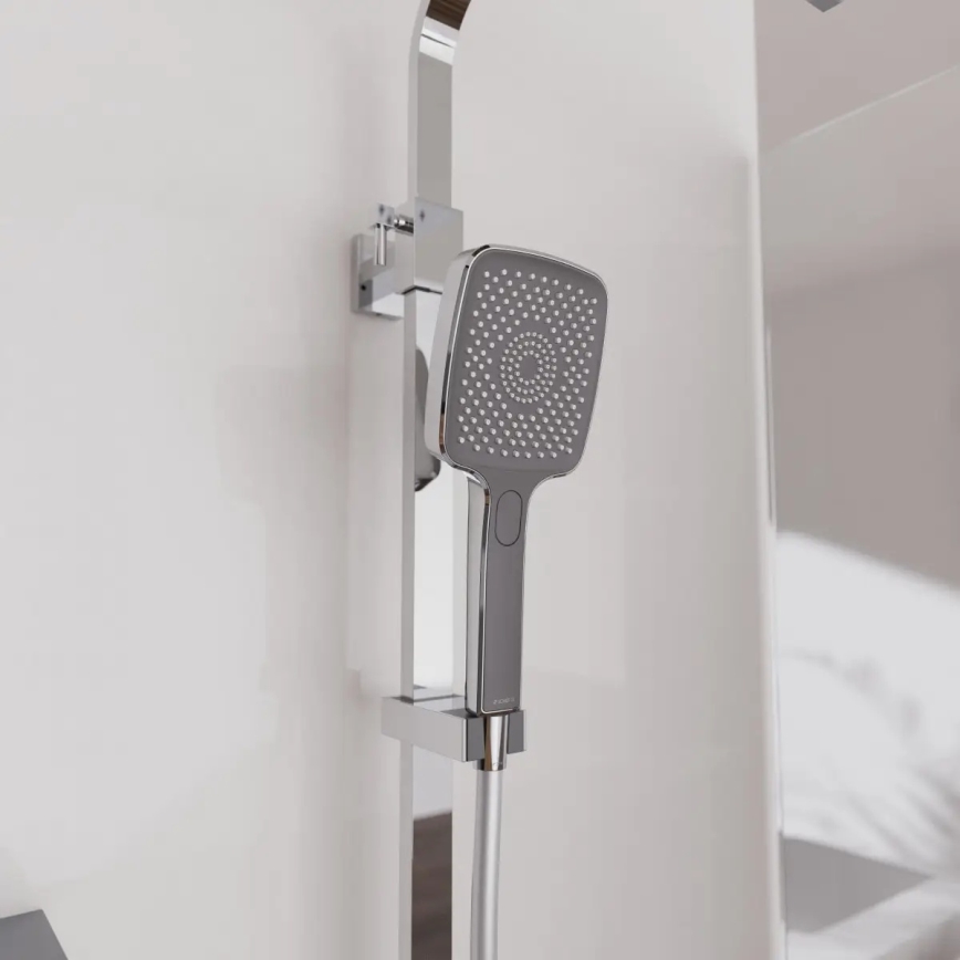 Schütte 60531 - OCEAN Thermostatic Shower Set, Glossy Chrome/Anthracite