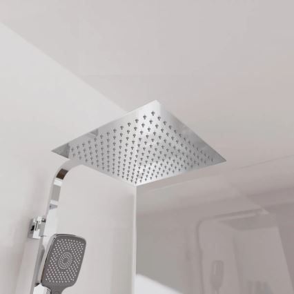 Schütte 60531 - OCEAN Thermostatic Shower Set, Glossy Chrome/Anthracite