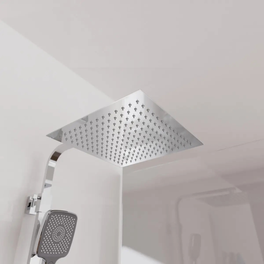 Schütte 60531 - OCEAN Thermostatic Shower Set, Glossy Chrome/Anthracite