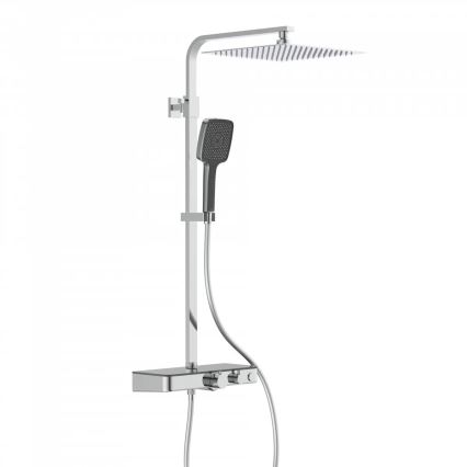 Schütte 60531 - OCEAN Thermostatic Shower Set, Glossy Chrome/Anthracite