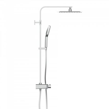 Schütte 60531 - OCEAN Thermostatic Shower Set, Glossy Chrome/Anthracite