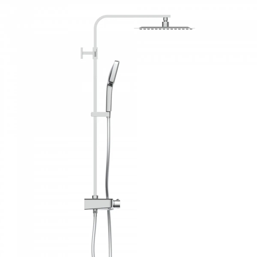 Schütte 60531 - OCEAN Thermostatic Shower Set, Glossy Chrome/Anthracite