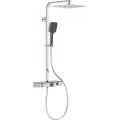 Schütte 60531 - OCEAN Thermostatic Shower Set, Glossy Chrome/Anthracite