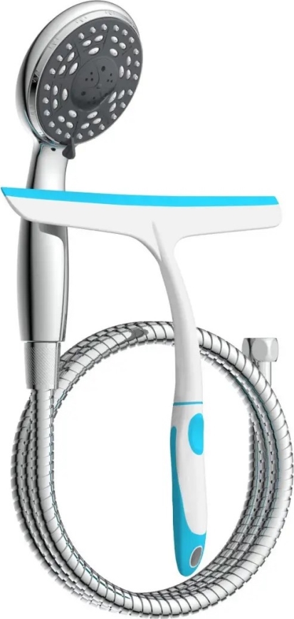 Schütte 64197 - Polished Chrome Shower Set + Glass Squeegee