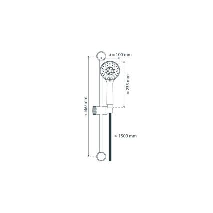 Schütte 64830 - NAPOLI Shower Set, Polished Chrome