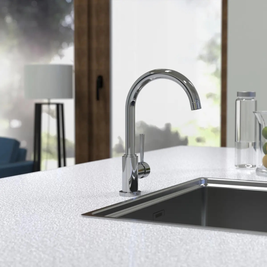 Schütte 79116 - CORNWALL kitchen sink faucet, polished chrome