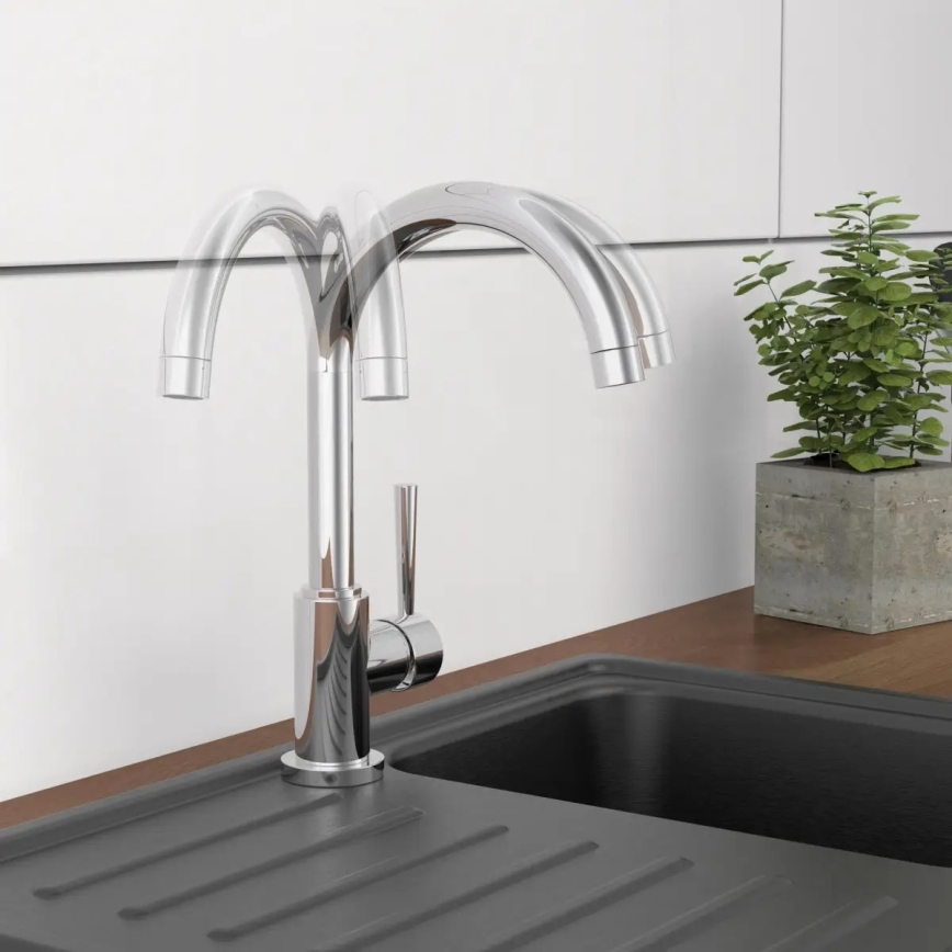 Schütte 79116 - CORNWALL kitchen sink faucet, polished chrome