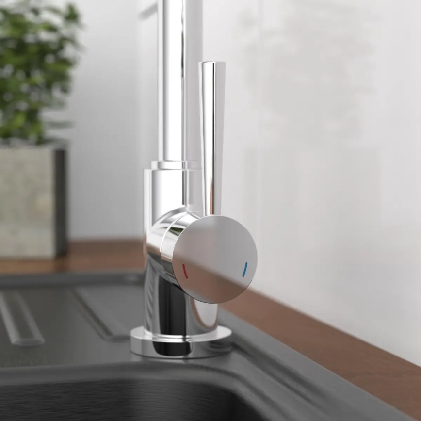 Schütte 79116 - CORNWALL kitchen sink faucet, polished chrome