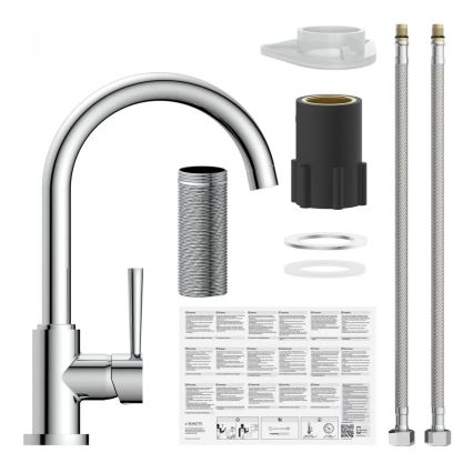 Schütte 79116 - CORNWALL kitchen sink faucet, polished chrome