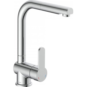 Schütte 79700 - LONDON sink faucet with pull-out spray, polished chrome
