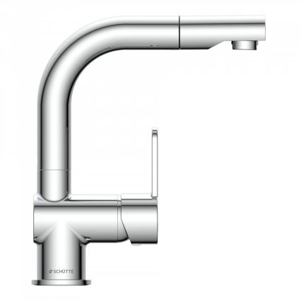 Schütte 79710 - Kitchen faucet with pull-out spray LONDON, polished chrome