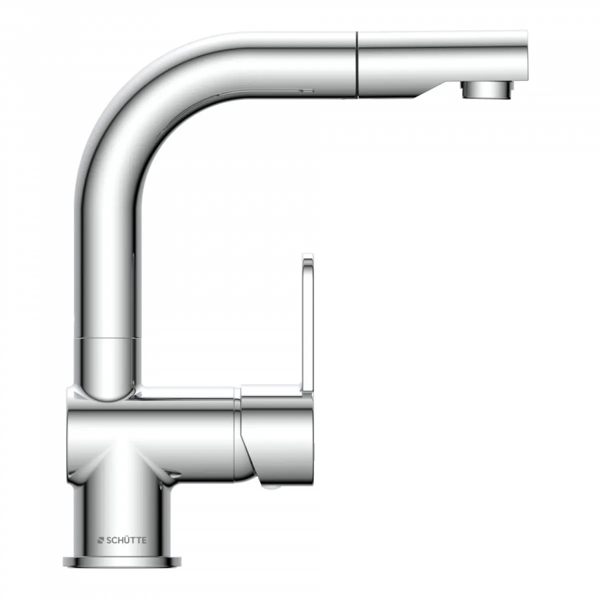 Schütte 79710 - Kitchen faucet with pull-out spray LONDON, polished chrome