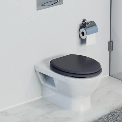 Schütte 80104 - SPIRIT Anthracite SoftClose MDF Toilet Seat