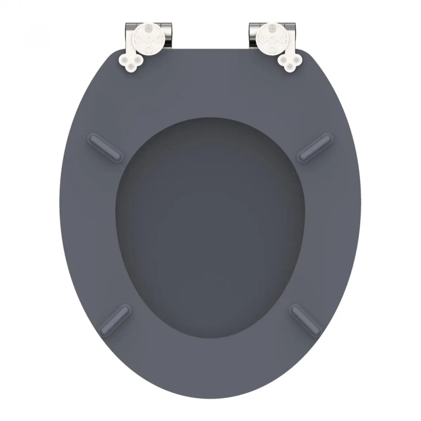 Schütte 80104 - SPIRIT Anthracite SoftClose MDF Toilet Seat