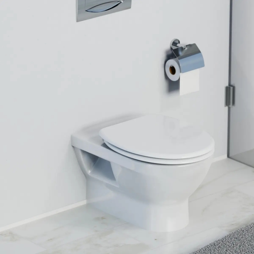 Schütte 82100-A - WHITE Duroplast Toilet Seat with SoftClose