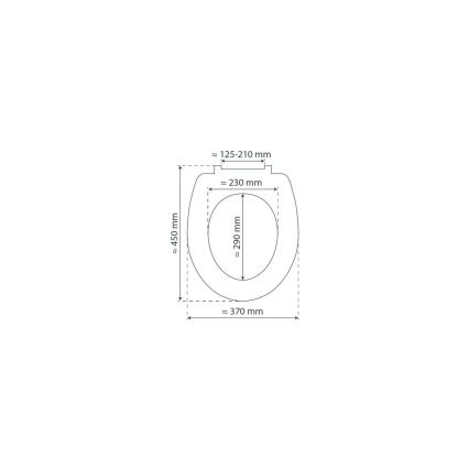 Schütte 82100-A - WHITE Duroplast Toilet Seat with SoftClose