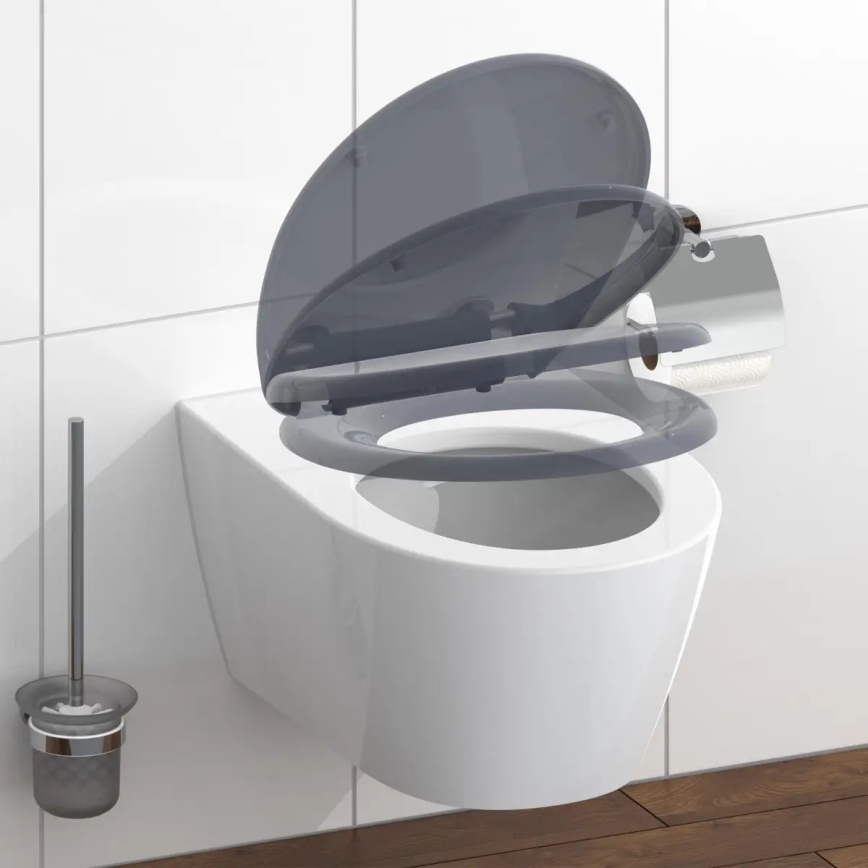 Schütte 82304-A - Anthracite Duroplast Toilet Seat with SoftClose