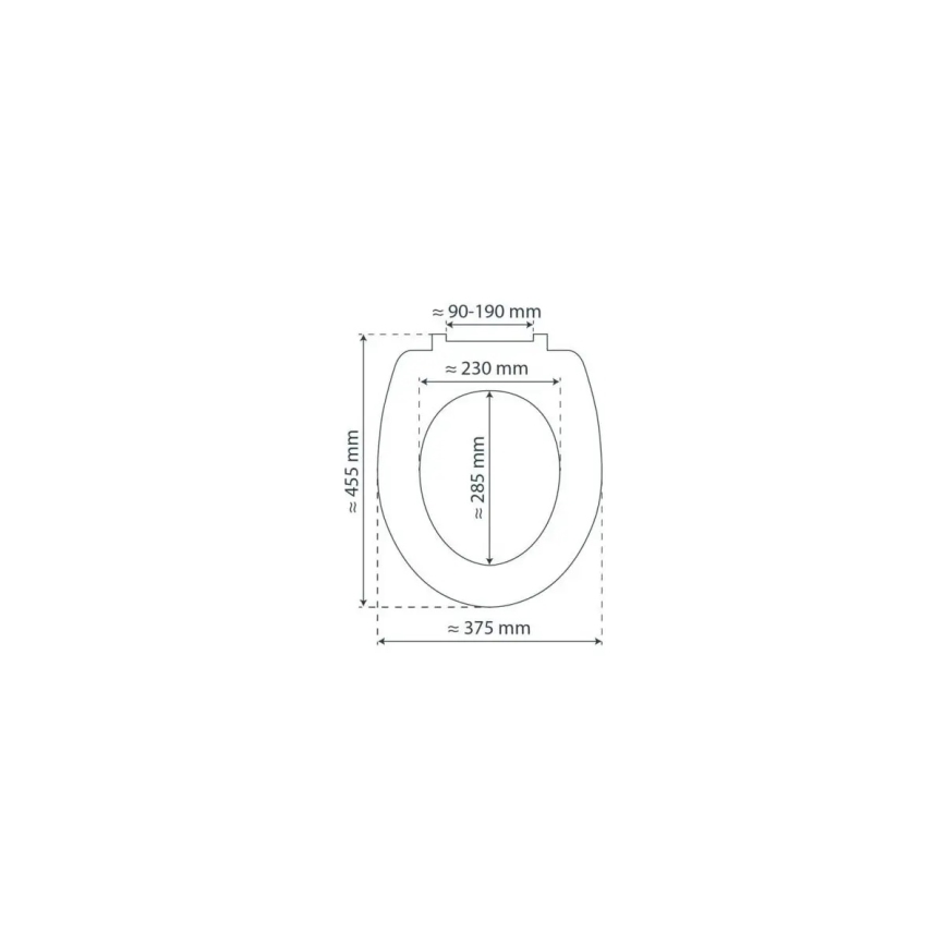 Schütte 82304-A - Anthracite Duroplast Toilet Seat with SoftClose