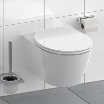 Schütte 82700 - SLIM WHITE SoftClose Duroplast Toilet Seat