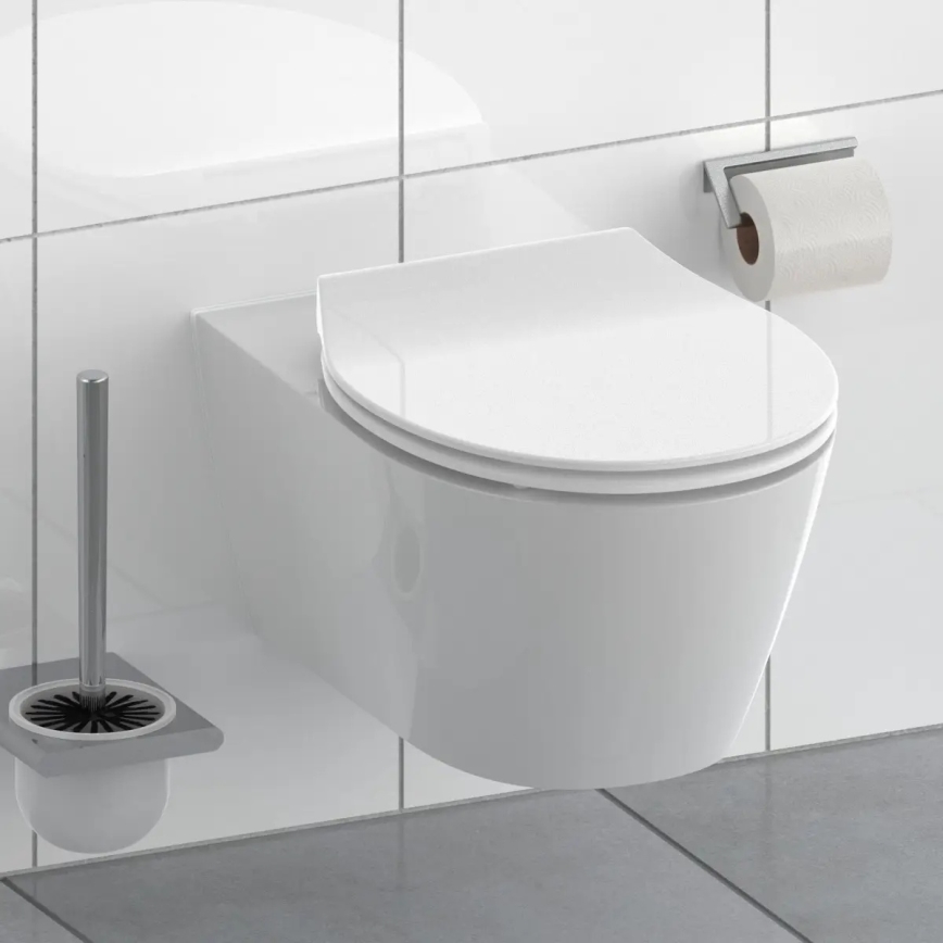 Schütte 82700 - SLIM WHITE SoftClose Duroplast Toilet Seat