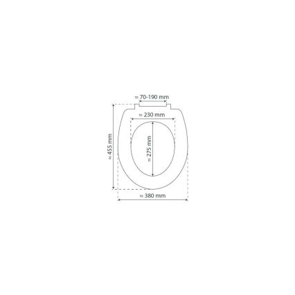 Schütte 82700 - SLIM WHITE SoftClose Duroplast Toilet Seat