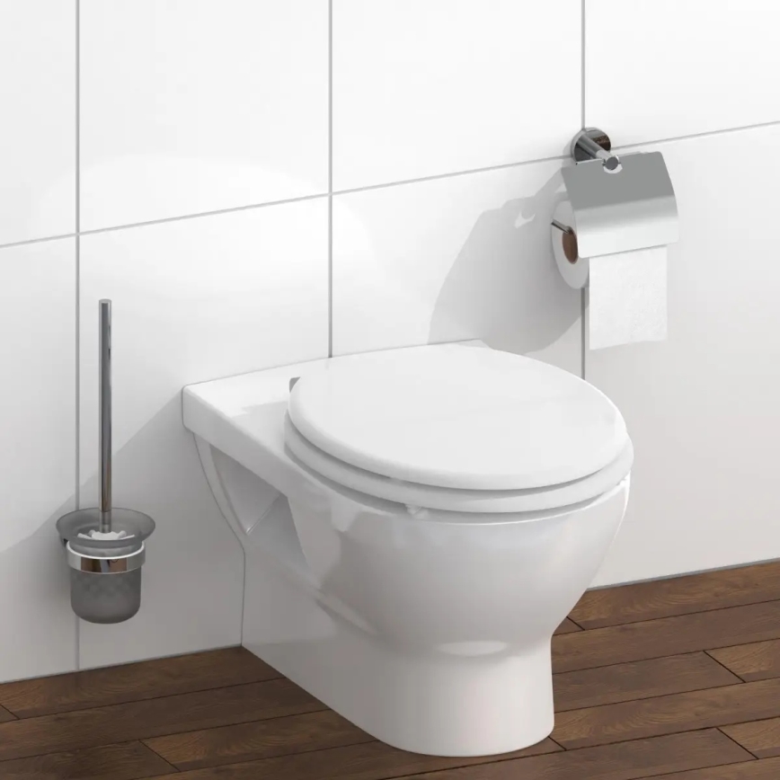Schütte 84100-A - WHITE SoftClose MDF Wooden Toilet Seat