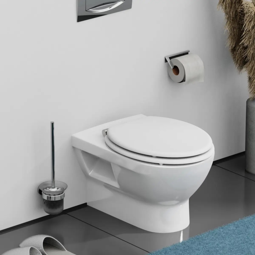 Schütte 84100-A - WHITE SoftClose MDF Wooden Toilet Seat