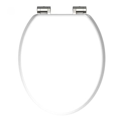 Schütte 84100-A - WHITE SoftClose MDF Wooden Toilet Seat